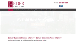 Desktop Screenshot of federlawfirm.com